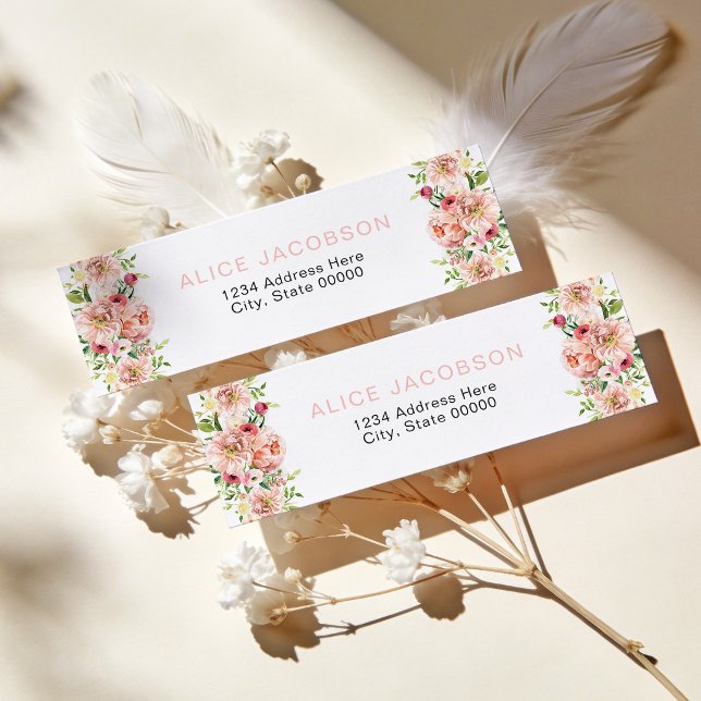 ALICE Blush Spring Summer Floral Return Address (Creator Uploaded)