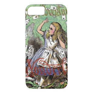 alice cards wonderland hatter rabbit  Case-Mate iPhone case