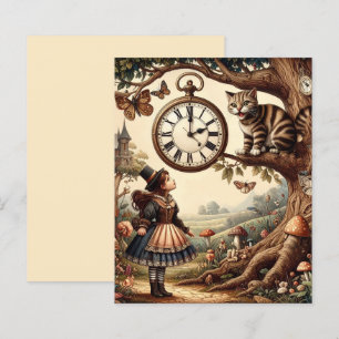 Alice & Cheshire Cat: Whimsical Wonderland Fantasy