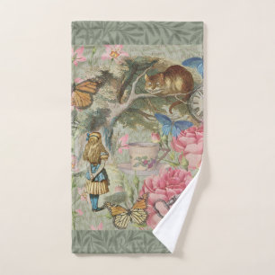 Alice Cheshire Cat Wonderland Tree Garden Bath Towel Set