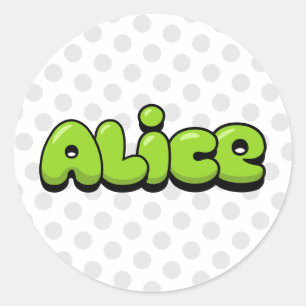 Alice Classic Round Sticker
