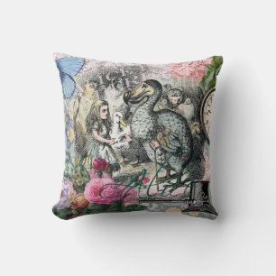 Alice Classic Wonderland Dodo Tenniel Art Cushion