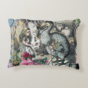 Alice Classic Wonderland Dodo Tenniel Art Decorative Cushion