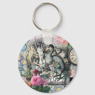 Alice Classic Wonderland Dodo Tenniel Art Key Ring