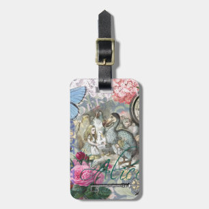Alice Classic Wonderland Dodo Tenniel Art Luggage Tag