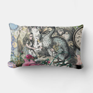 Alice Classic Wonderland Dodo Tenniel Art Lumbar Cushion