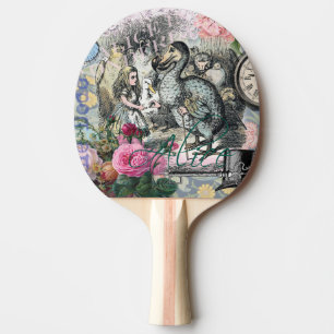Alice Classic Wonderland Dodo Tenniel Art Ping Pong Paddle