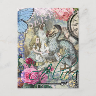 Alice Classic Wonderland Dodo Tenniel Art Postcard