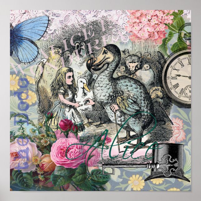 Alice Classic Wonderland Dodo Tenniel Art Poster (Front)