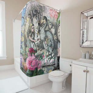 Alice Classic Wonderland Dodo Tenniel Art Shower Curtain