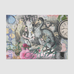 Alice Classic Wonderland Dodo Tenniel Art Tissue Paper