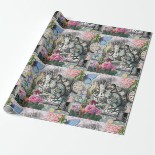 Alice Classic Wonderland Dodo Tenniel Art Wrapping Paper