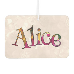 Alice Colourful Fun Air Freshener: Cucumber-Mint Car Air Freshener