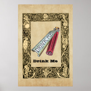 Alice - Drink Me  1865 Poster