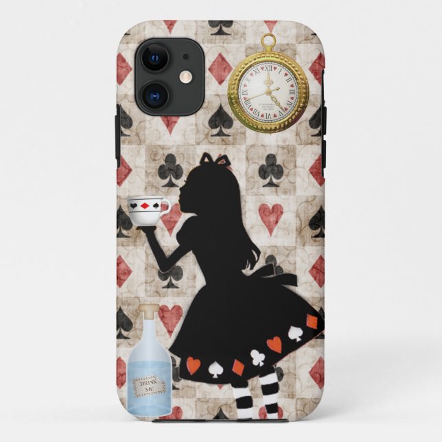 Alice Drinking Tea Case-Mate iPhone Case (Back)