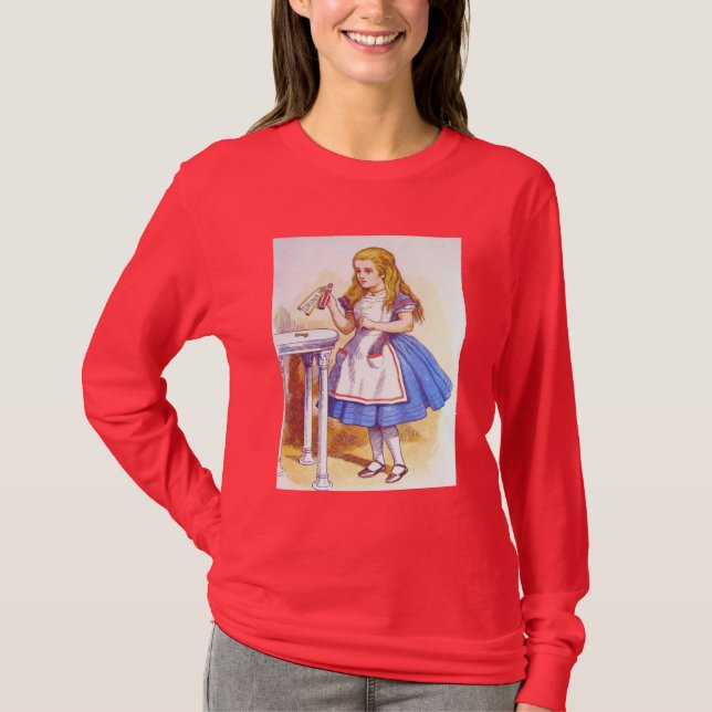Alice Drinks Colour T-Shirt (Front)