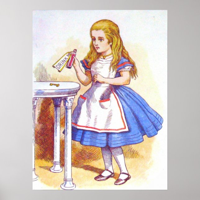 Alice Drinks Full Colour Poster (Front)