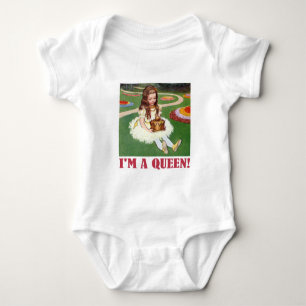 Alice exclaims, "I am a Queen!" Baby Bodysuit