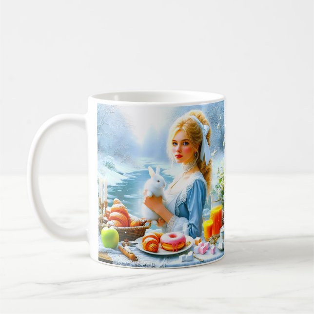 Alice explores a world full of surprises - coffee mug (Left)