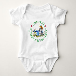 Alice - Follow Me I'll Take You To Wonderland. Baby Bodysuit
