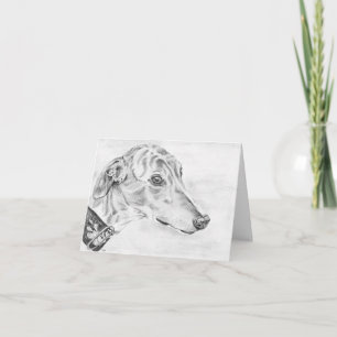 Alice - Greyhound art card (a10)