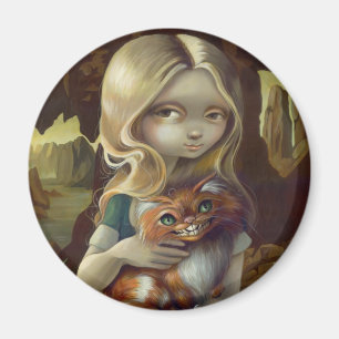 "Alice in a Da Vinci Portrait" Magnet