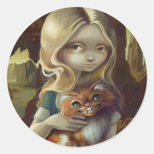 "Alice in a Da Vinci Portrait" Sticker