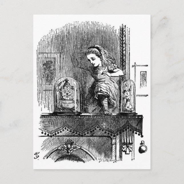 Alice in a Mirror Postcard (Front)