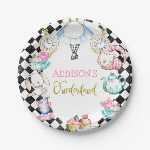 Alice in One-derland Black Diamond Birthday Plate