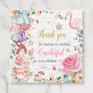 Alice in Onederland 1st Birthday Mad Tea Party Fa Favour Tags