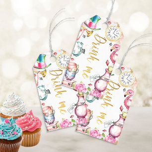 Alice in Onederland Drink Me Favour Tags
