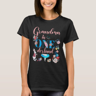 Alice In Onederland Family Grandma Of The Birthday T-Shirt