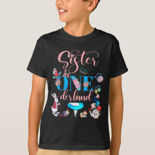 Alice In Onederland Family Sister Of The Birthday  T-Shirt