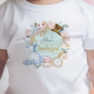 Alice in Onederland, Girl 1st birthday  Baby T-Shi Baby T-Shirt