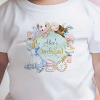 Alice in Onederland, Girl 1st birthday Baby T-Shi