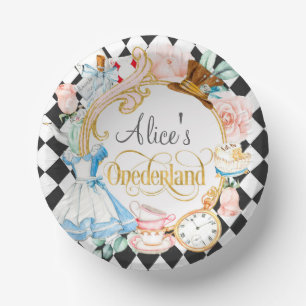 Alice in Onederland mad hatter tea party birthday  Paper Plate