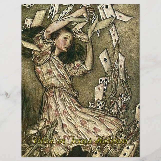 Alice in Texas Holdem Poker Flyer (Front)