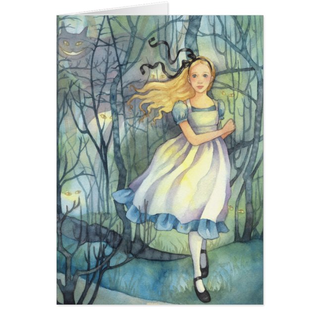 Alice in the Tulgey Wood - Wonderland Card (Front)