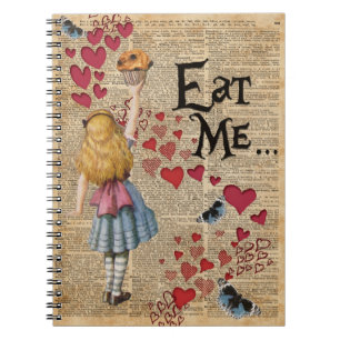 Alice in the Wonderland Eat Me Muffin Notebook