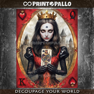 Alice in the Wonderland - Queen of Hearts Tissue Paper