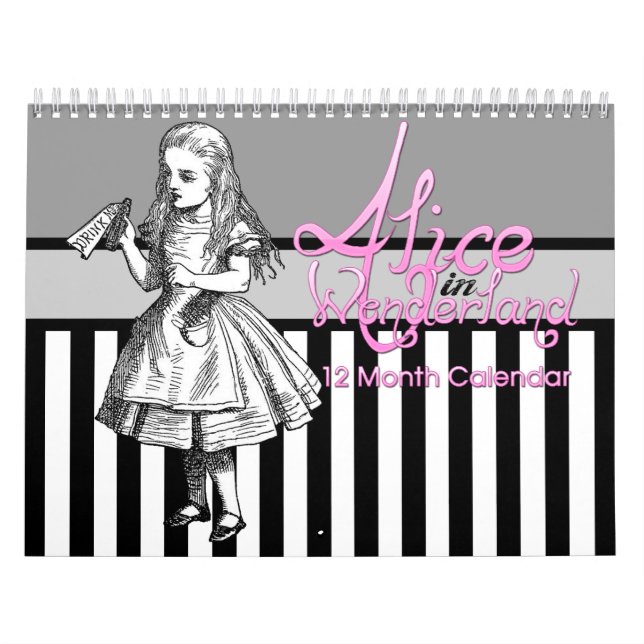 Alice In Wonderland 12 Month Calendar (Cover)