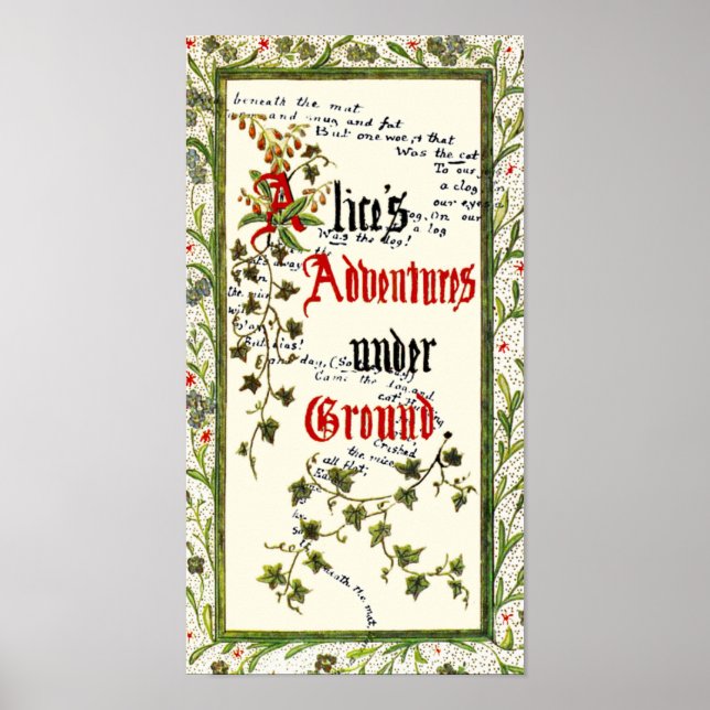 Alice In Wonderland 1st Edition Poster (Front)