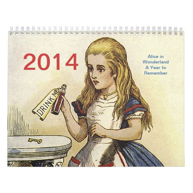 Alice in Wonderland 2014 Calendar (Cover)