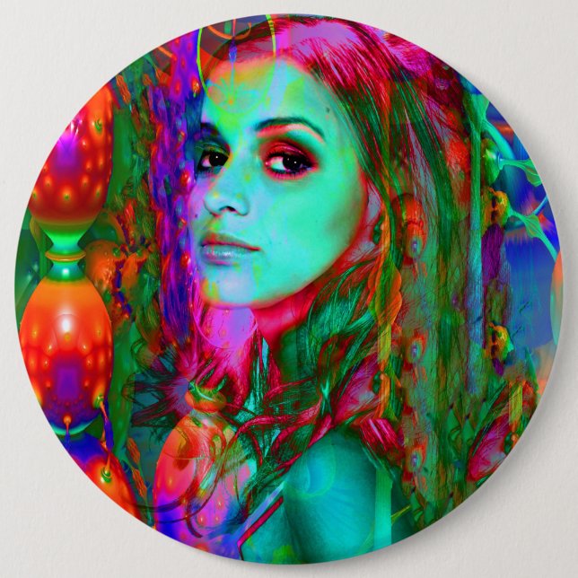 Alice in Wonderland 6 Cm Round Badge (Front)