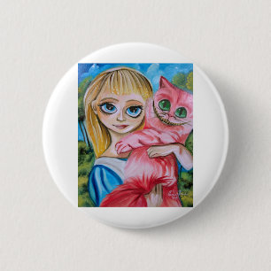 ALICE IN WONDERLAND 6 CM ROUND BADGE