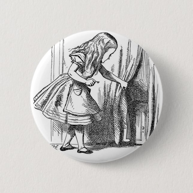 Alice in Wonderland 6 Cm Round Badge (Front)