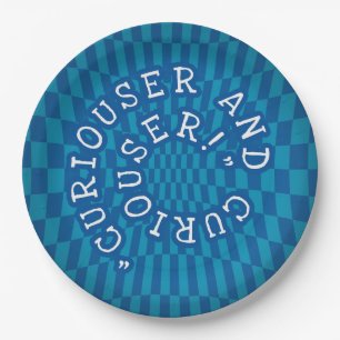 Alice in Wonderland - 9inch Paper Plate - Curious