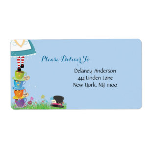 Alice in Wonderland Address Labels