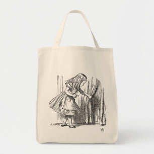 Alice in Wonderland - Alice Looking for the Door Tote Bag