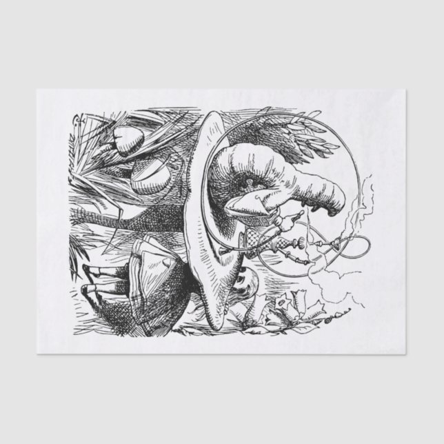 Alice In Wonderland - Alice Meets the Caterpillar Tissue Paper (Front)